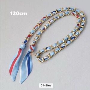 Chain scarf strap bag accessories